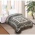 Patura Cocolino dubla si pufoasa perfecta pentru sezonul rece 200 x 230 cm, Bej-Crem, flori, PCM-052