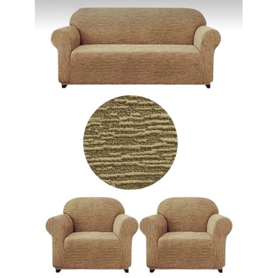 Set huse pentru canapea 3 Locuri si 2 fotolii, fara volanas, model Jacquard, Bej natur, HCJ-042 Huse Jacquard Set huse pentru canapea 3 Locuri si 2 fotolii, fara volanas, model Jacquard, Bej natur, HCJ-042 Huse Jacquard