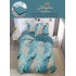 Lenjerie Finet, 4 Piese, Pat 1 persoana, cearsaf cu ELASTIC, Vernil, degrade, LOP-030