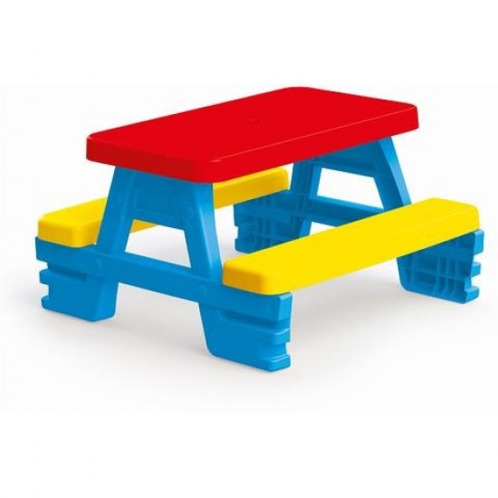 Măsuță picnic cu băncuță pentru copii – Set picnic grădină rezistent și colorat, JCC-011 Jucării copii