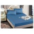 Husă din satin pentru pat 180x200 cu 2 fețe de pernă – Albastru, HCS-009