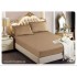 Husă din satin pentru pat 180x200 cu 2 fețe de pernă – Maro deschis, HCS-010