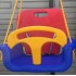 Leagăn muzical pentru copii cu spătar, centură și bară de siguranță – model colorat din plastic,  JCC-017