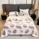Pătură Cocolino cu blăniță 200x230 cm – moale, călduroasă și premium - Alb, model frunze, PBC-080 Paturi cu Blanita
