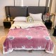 Pătură Cocolino cu blăniță 200x230 cm – moale, călduroasă și premium - Roz, model inimioare, PBC-075 Paturi cu Blanita