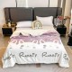 Pătură Cocolino cu blăniță 200x230 cm – moale, călduroasă și premium - Alb, model iepuras, PBC-055 Paturi cu Blanita