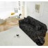 Husă elastică canapea 3 locuri – material premium, protecție și reîmprospătare rapidă, Negru, model zig zag, HCM-024