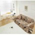 Husă elastică canapea 3 locuri – material premium, protecție și reîmprospătare rapidă, Maro, model flori, HCM-028