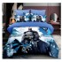 Lenjerie de Pat Finet 6 Piese – Pat Dublu – Bad-Man, Albastru, LCC-063