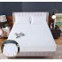 Husă Topper pentru Saltea 160x200 cm – Alb Matlasat cu Elastic + 2 Fețe de Pernă, HTC-012