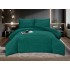 Set Pilota Cocolino 200x230 cm + 2 Fete de Pernă – Model Uni Verde Smarald Catifelat, Călduroasă și Pufoasă, PDC-059