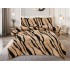 Pilota cu Blăniță 200x230 cm + 2 Fețe de Pernă – Model Animal Print Bej cu Negru, PDC-051