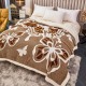 Pătură Cocolino cu blăniță 200x230 cm – Model Fluturi Maro, Moale și Călduroasă, PBC-033 Paturi cu Blanita