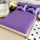 Lenjerie Pat 6 Piese 5D cu Cearșaf Elastic – Inimă Violet cu Cristale, LFL-076 Lenjerii Finet Premium Lux