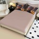 Lenjerie Pat 6 Piese 5D cu Cearșaf Elastic – Model Pisicuță în Flori, Design Realist, LFL-077 Lenjerii Finet Premium Lux