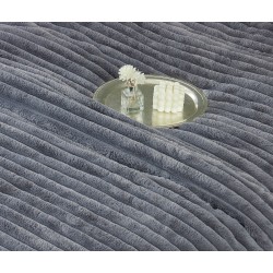 Lenjerie de pat Cocolino cu pilotă inclusă și cearșaf cu elastic, 6 piese, blană de iepure gri inchis, LCE-100