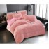 Pilota Fluffy cu Blăniță 200x230 cm + 2 fețe de pernă – Model Roz, PF-025