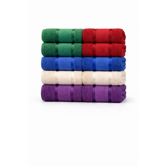 Set 10 Prosoape 50x90 cm, Bumbac 100% Pakistanez, Moi și Absorbante – Colorate, PCG-092 Prosoape