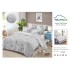 Lenjerie Pat Dublu Finet 4 Piese cu Elastic – Model Stele Gri, LDE-135