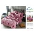 Lenjerie Pat Dublu Finet 6 Piese Roz Pudrat – Model Floral, PAP-PH-077