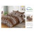 Lenjerie Pat Dublu Finet 6 Piese Animal Print Leopard Maro, PH-049