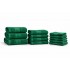 Set 12 Prosoape din Bumbac 100% – Densitate 550 gr/mp, Model Grecesc Premium, 30x50 / 50x90 / 70x130 cm, Verde, PCG-102