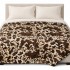 Pătură Cocolino 200x230 cm – Model Animal Print Maro-Bej, PCS 042