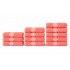 Set 12 Prosoape din Bumbac 100%  Pakistanez – Densitate 400 gr/mp, 30x50 / 50x90 / 70x130 cm, Roz, PCG-116