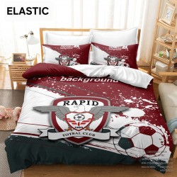 Lenjerie Pat Dublu 6 Piese Finet cu Elastic – Model Rapid București, Visiniu, LRB-003