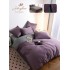 Lenjerie Pat Dublu 6 Piese din Mătase Fină – Mov, LMS-018