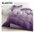 Set Lenjerie Pat Dublu Bumbac Satinat 4 Piese cu Cearșaf cu Elastic – Model Mov Lila Degrade, LES-004