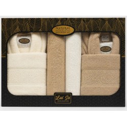 Set Cadou Baie 10 Piese pentru Cuplu – Halate de Baie și Prosoape Elegante, HBC-010