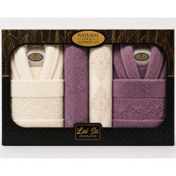 Set Cadou Baie 10 Piese pentru Cuplu – Halate de Baie și Prosoape Elegante, HBC-011