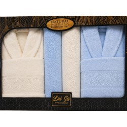 Set Cadou Baie 10 Piese pentru Cuplu – Halate de Baie și Prosoape Elegante, HBC-012