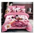 Lenjerie de Pat Finet 6 Piese Pat Dublu – Model Minnie Roz Elegant, LCC-059