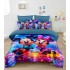 Lenjerie de Pat Dublu Finet 4 Piese cu Cearșaf Elastic – Model Mickey și Minnie Multicolor, LCC-077