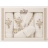 Set Cadou Baie 7 Piese – Halat de Baie și Prosoape din Bumbac 100% Crem cu Broderie Florală Elegantă, HBC-025