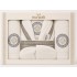 Set Cadou Baie 7 Piese – Halat de Baie și Prosoape din Bumbac 100% Crem cu Model Grecesc, HBC-026