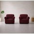 Set Huse Elastice pentru 2 Fotolii din Lycra – Bordo, HCL-027