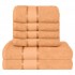 Set 6 Prosoape din Bumbac 100%  Pakistanez – Densitate 400 gr/mp, 50x90 / 70x130 cm, Piersica, PCG-124