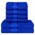 Set 6 Prosoape din Bumbac 100%  Pakistanez – Densitate 400 gr/mp, 50x90 / 70x130 cm, Albastru, PCG-130