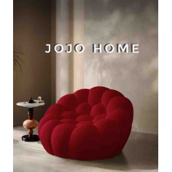 Fotoliu Premium Bubble HD Foam Ergonomic – Bordo, 120x120x68 cm, FPE-009