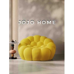 Fotoliu Premium Bubble HD Foam Ergonomic – Galben, 120x120x68 cm, FPE-010