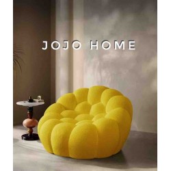 Fotoliu Premium Bubble HD Foam Ergonomic – Galben, 120x120x68 cm, FPE-010