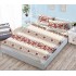 Cearșaf Cocolino cu elastic 180x200 cm + 2 fețe de pernă – Model Floral Trandafiri Roșii, HC-057