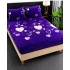 Cearșaf Cocolino cu Elastic 180x200 cm + 2 Fețe de Pernă, Model Inimioare Mov, HC-053