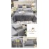 Set Lenjerie de Pat Dublu cu Pilota Vara, SATIN, 4 Piese, Gri, LPV-002