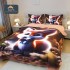 Cuvertură Pat Dublu din Bumbac Finet 3 Piese 220x240 cm + 2 Fețe de Pernă 50x70 cm – Model Vulpiță Adorabilă, ESC-028