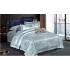 Set Lenjerie de Pat Dublu 6 Piese Satin Jacquard Gri Perlat – Premium Luxury, LDJ-067