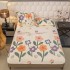 Cearșaf cu Elastic Cocolino 180x200x25 cm + 2 Fețe de Pernă 50x70 cm – Model Floral Camellia, HC-021